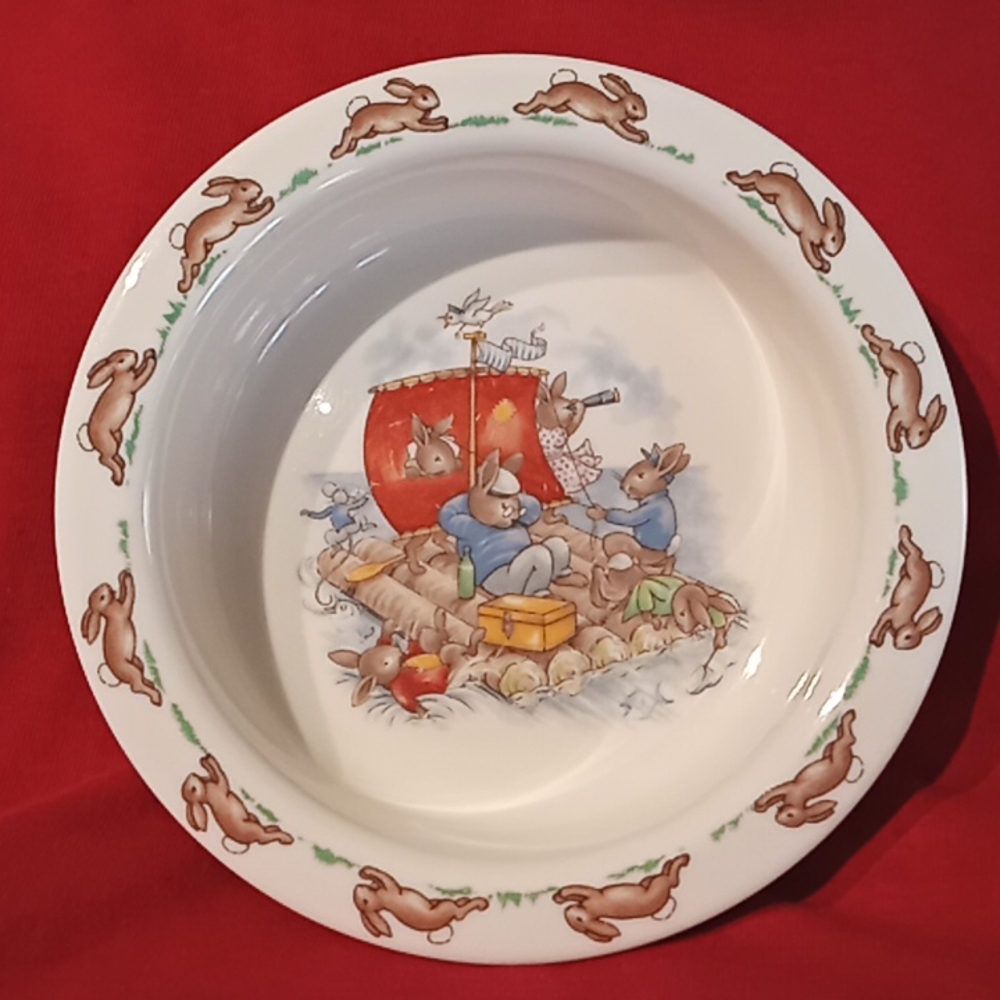 2 Piece Royal Doulton (U.K.) Bowl And Double Handled Mug. Model From 1936. - Picture 2 of 13